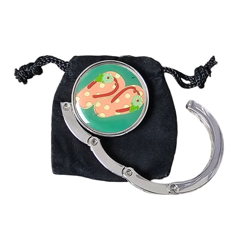 Handbag Hanger Retro Summer Flip Flop Foldable Purse Hook